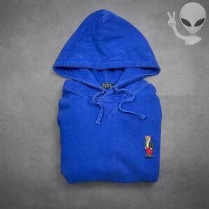 Polo Ralph Lauren Small Blue Hoodie Bear Preppy Pullover